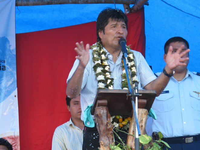 Evo Morales en campagne en Bolivie © Creative Commons Evo Morales en campagne en Bolivie © Creative Commons